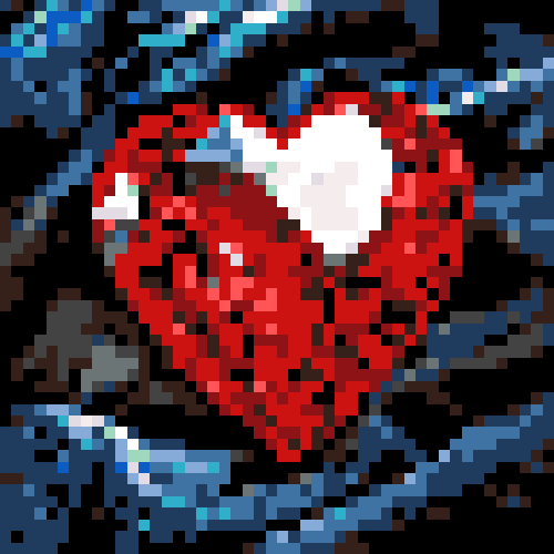 Mosaico Minimalista - Coração